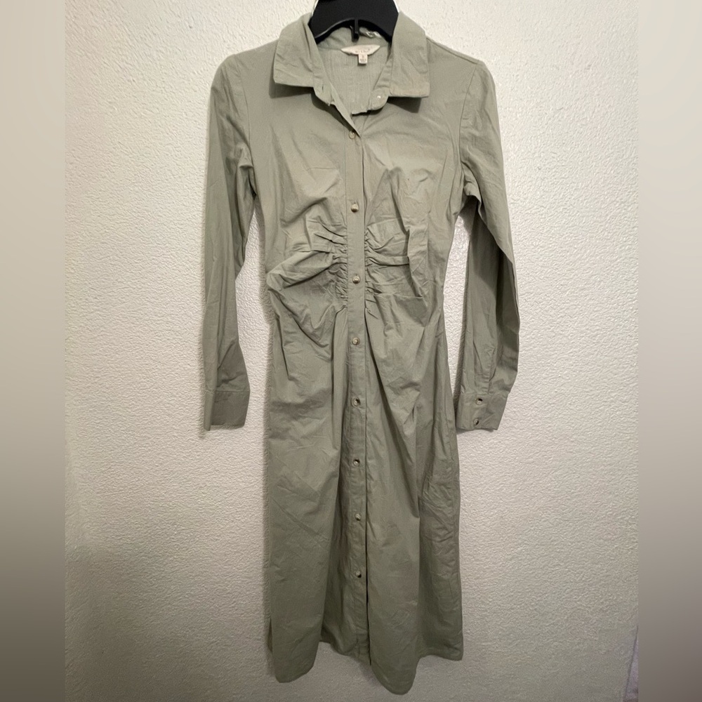 Olive shirt dress size small